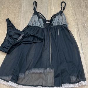 Victoria’s Secret two-piece babydoll lingerie set brand-new with tags size small